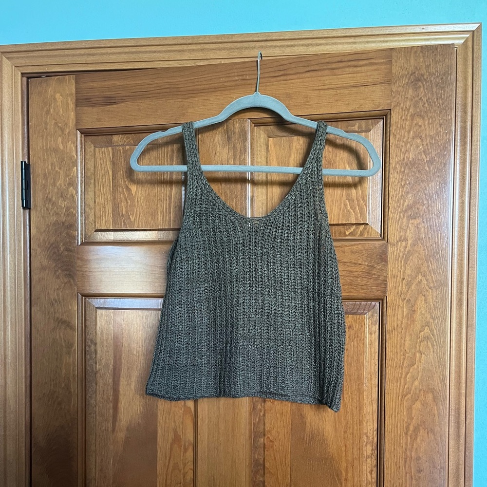 Green tank top